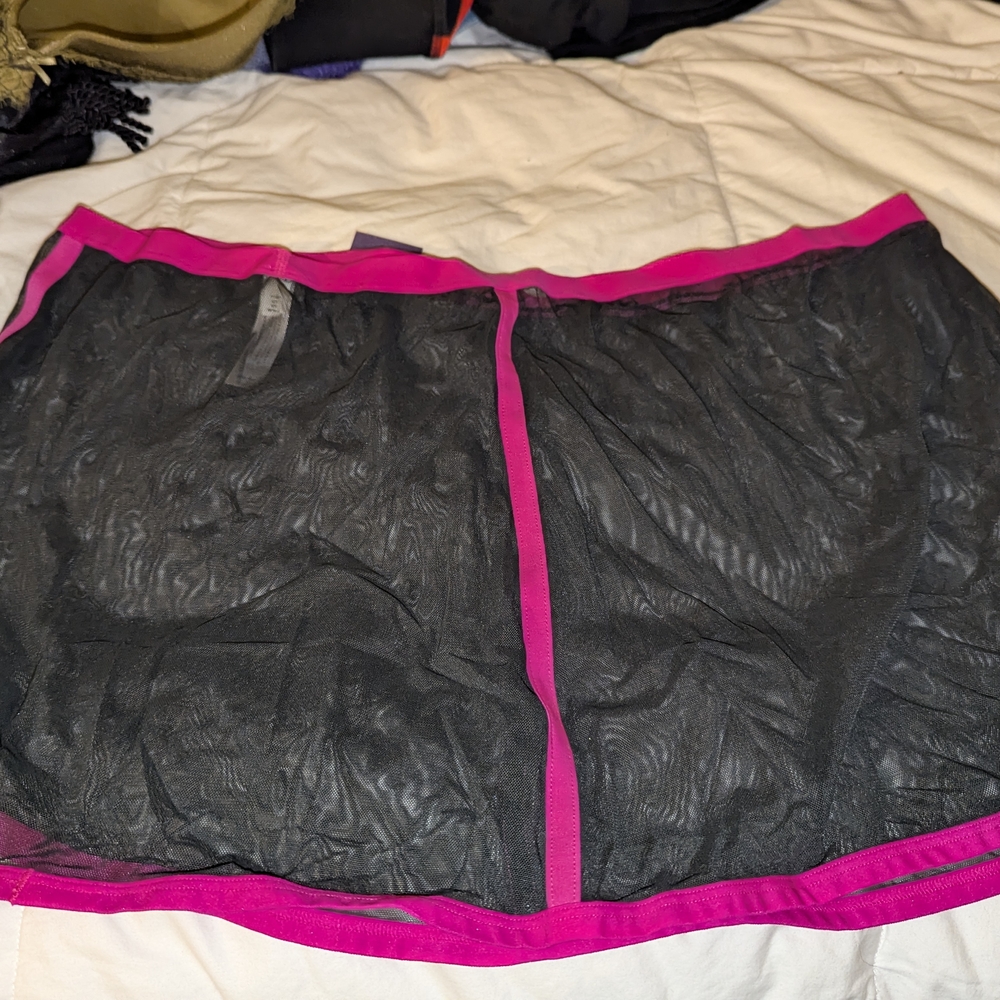 NWT- Lane Bryant Women's Black and Pink Slip Skirt (Lingerie) - Picture 3 of 3